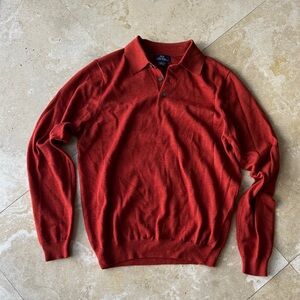 Classic Red Men's Polo Sweater